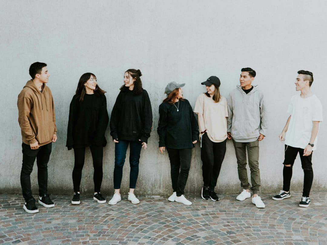 A line-up of Canadian Gen Alphas and Gen Zers bonding about looking for a job in a terrible economy in Canada.